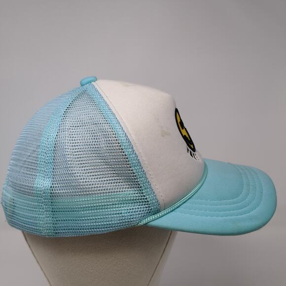 Smiley Face Take It Easy Snapback Rope Trucker Hat Blue One Size C.C - Picture 5 of 9